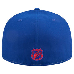 New York Rangers New Era Repeat Two-Tone 59FIFTY Fitted Hat - White/Blue - NHL