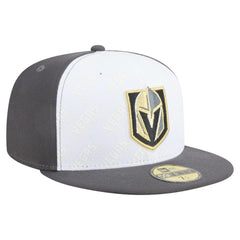 Vegas Golden Knights New Era Repeat Two-Tone 59FIFTY Fitted Hat - White/Gray - NHL