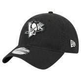 Pittsburgh Penguins New Era Stamp Fabric Applique 9TWENTY Adjustable Hat - Black - NHL