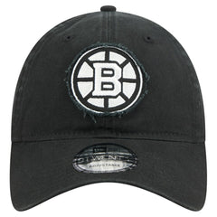Boston Bruins New Era Stamp Fabric Applique 9TWENTY Adjustable Hat - Black - NHL