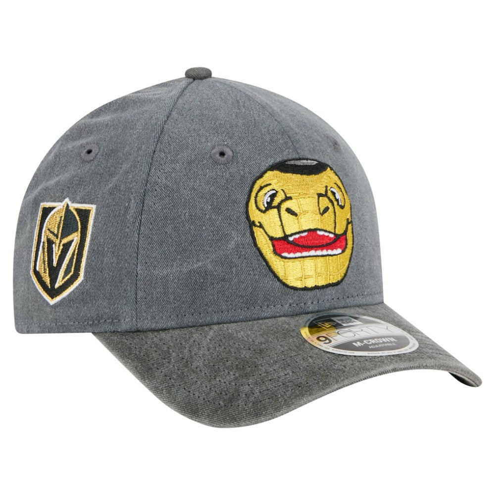 Vegas Golden Knights New Era Mascot 2-Tone 9FORTY Adjustable Hat - Charcoal/Black - NHL