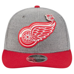 Detroit Red Wings New Era Wool Pin Low Profile 9FIFTY Snapback Hat - Gray/Red - NHL