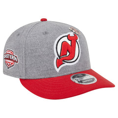 New Jersey Devils New Era Wool Pin Low Profile 9FIFTY Snapback Hat - Gray/Red - NHL