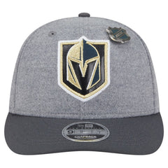 Vegas Golden Knights New Era Wool Pin Low Profile 9FIFTY Snapback Hat - Gray/Black - NHL