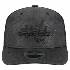 Washington Capitals New Era Quilted Nylon 9SEVENTY Adjustable Trucker Hat - Black - NHL