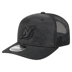 New Jersey Devils New Era Quilted Nylon 9SEVENTY Adjustable Trucker Hat - Black - NHL