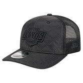 Los Angeles Kings New Era Quilted Nylon 9SEVENTY Adjustable Trucker Hat - Black - NHL