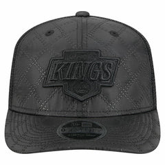 Los Angeles Kings New Era Quilted Nylon 9SEVENTY Adjustable Trucker Hat - Black - NHL