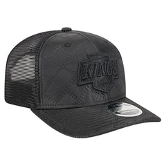 Los Angeles Kings New Era Quilted Nylon 9SEVENTY Adjustable Trucker Hat - Black - NHL