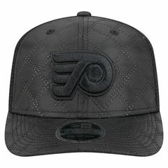 Philadelphia Flyers New Era Quilted Nylon 9SEVENTY Adjustable Trucker Hat - Black - NHL