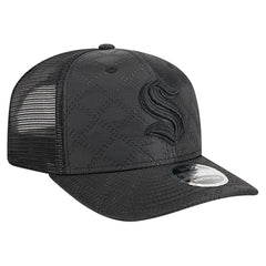 Seattle Kraken New Era Quilted Nylon 9SEVENTY Adjustable Trucker Hat - Black - NHL