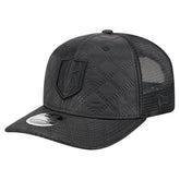 Vegas Golden Knights New Era Quilted Nylon 9SEVENTY Adjustable Trucker Hat - Black - NHL