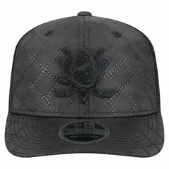 Anaheim Ducks New Era Quilted Nylon 9SEVENTY Adjustable Trucker Hat - Black - NHL