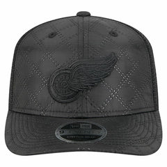 Detroit Red Wings New Era Quilted Nylon 9SEVENTY Adjustable Trucker Hat - Black - NHL