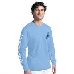 Dallas Cowboys G-III Sports by Carl Banks Margaritaville It's Five O'Clock Somewhere Long Sleeve T-Shirt Light Blue | NFL
