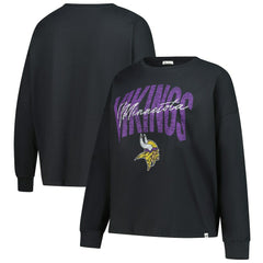 Minnesota Vikings '47 Women's Plus Size Muse Sydney Long Sleeve T-Shirt Black | 47 brand