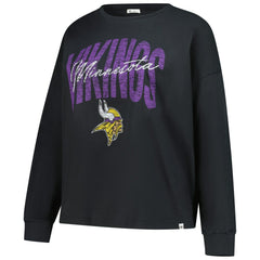 Minnesota Vikings '47 Women's Plus Size Muse Sydney Long Sleeve T-Shirt Black | 47 brand