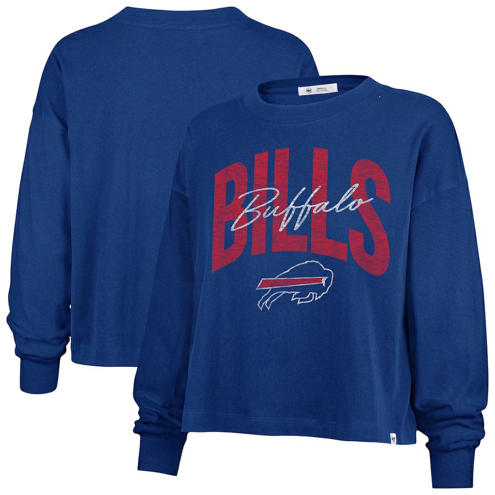Buffalo Bills '47 Women's Plus Size Muse Sydney Long Sleeve T-Shirt Royal | 47 brand
