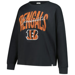 Cincinnati Bengals '47 Women's Plus Size Muse Sydney Long Sleeve T-Shirt Black | 47 brand