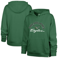 Philadelphia Eagles '47 Women's Plus Size Whirlwind Naomi Hoodie Kelly Green | 47 brand