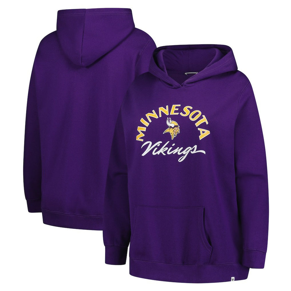 Minnesota Vikings '47 Women's Plus Size Whirlwind Naomi Hoodie Purple | 47 brand