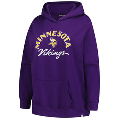 Minnesota Vikings '47 Women's Plus Size Whirlwind Naomi Hoodie Purple | 47 brand