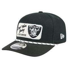 Las Vegas Raiders New Era Chant 9SEVENTY Stretch-Snap Hat Black | NFL