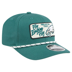 Philadelphia Eagles New Era Chant 9SEVENTY Stretch-Snap Hat Midnight Green | NFL