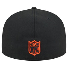 Cincinnati Bengals New Era Head Oversized 59FIFTY Fitted Hat Black | NFL