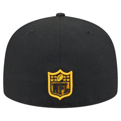 Pittsburgh Steelers New Era Oversized 59FIFTY Fitted Hat Black | NFL