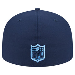 Tennessee Titans New Era Oversized 59FIFTY Fitted Hat Navy | NFL