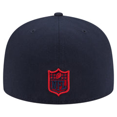 Houston Texans New Era Oversized 59FIFTY Fitted Hat Navy | NFL