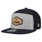 Houston Texans New Era Cork Split Panel 9FIFTY Trucker Snapback Hat Gray/Navy | NFL