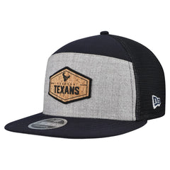 Houston Texans New Era Cork Split Panel 9FIFTY Trucker Snapback Hat Gray/Navy | NFL