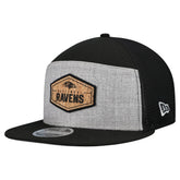 Baltimore Ravens New Era Cork Split Panel 9FIFTY Trucker Snapback Hat Gray/Black | NFL