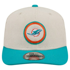 Miami Dolphins New Era Loyal Corduroy 9SEVENTY Adjustable Hat Stone | NFL