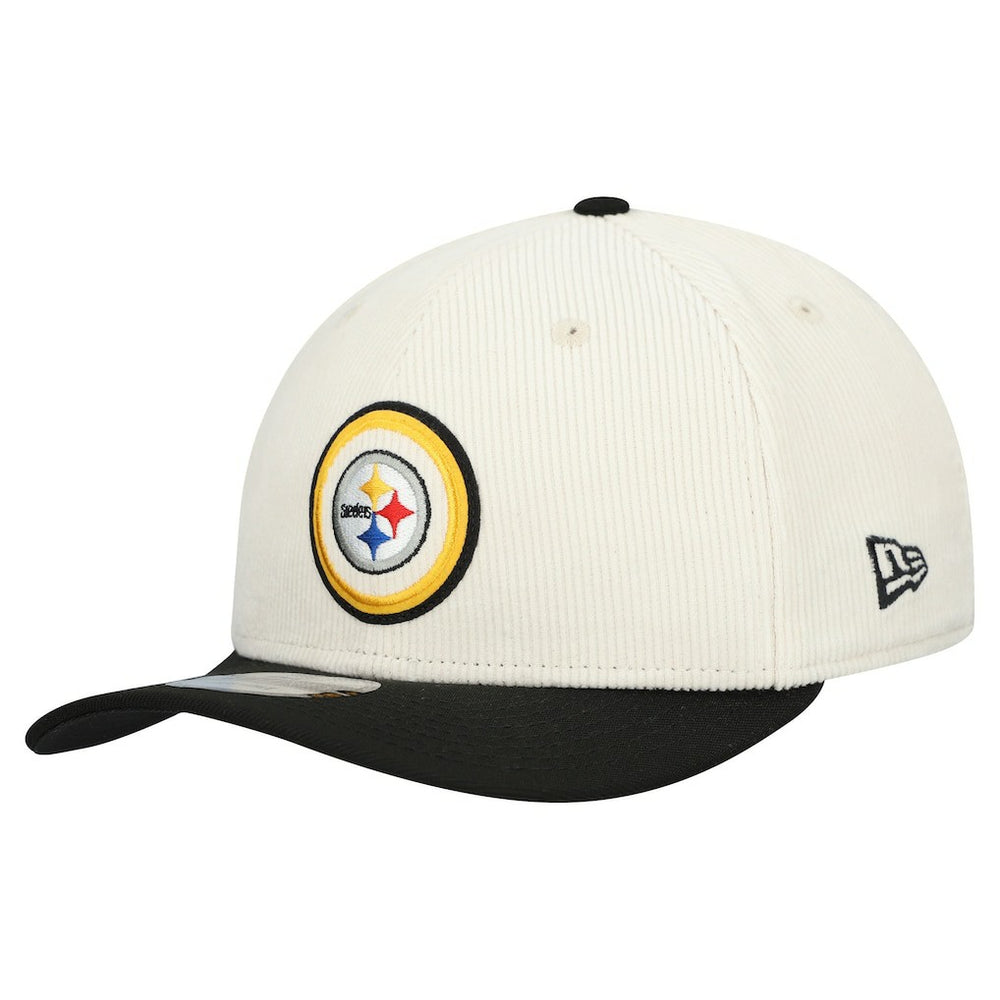 Pittsburgh Steelers New Era Loyal Corduroy 9SEVENTY Adjustable Hat Stone | NFL