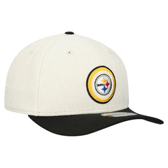 Pittsburgh Steelers New Era Loyal Corduroy 9SEVENTY Adjustable Hat Stone | NFL