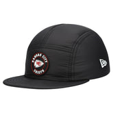Kansas City Chiefs New Era Quilted Camper Adjustable Hat Black | NFL