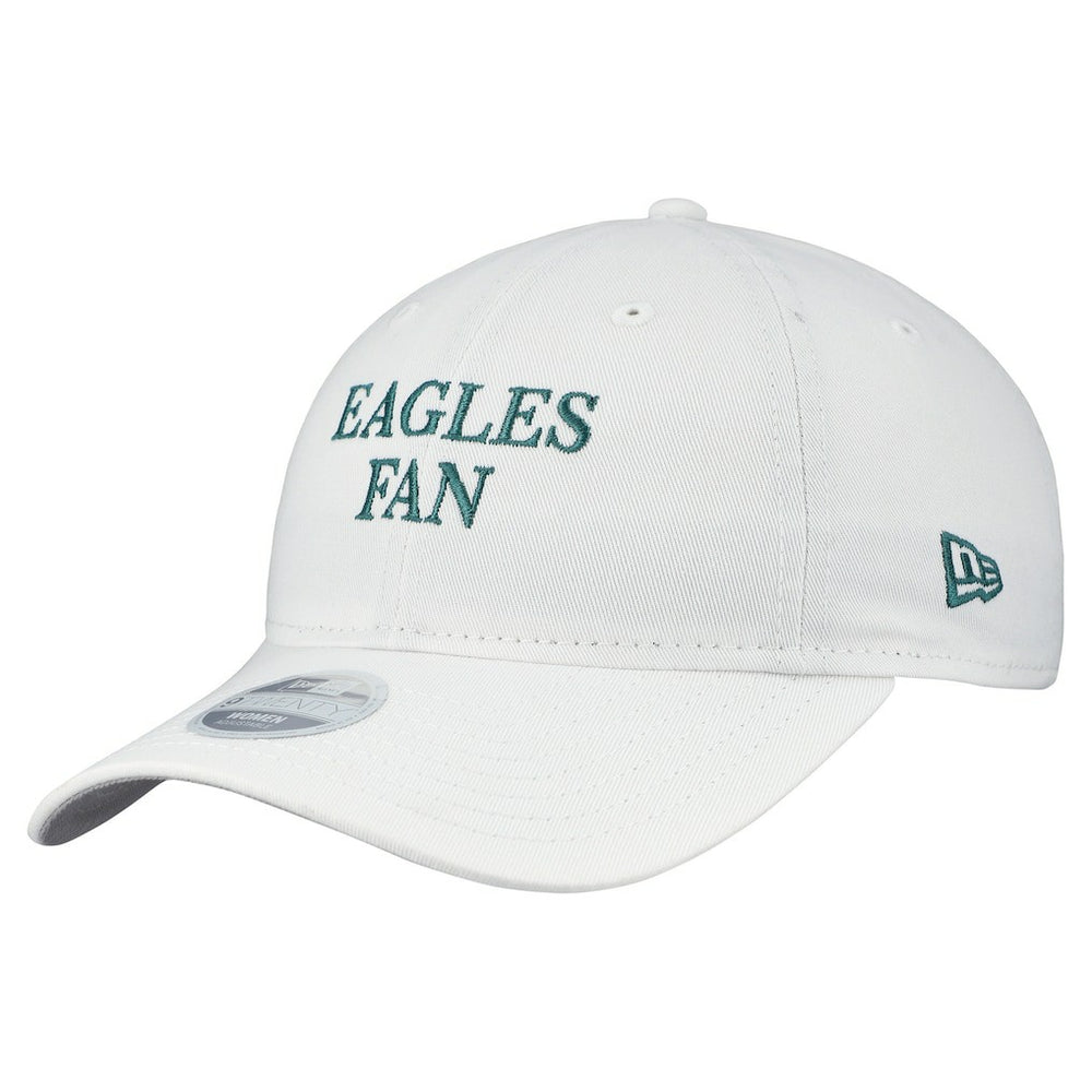 Philadelphia Eagles New Era Women's Team Fan 9TWENTY Adjustable Hat White | NFL