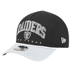 Las Vegas Raiders New Era Arch COOLERA 9FORTY A-Frame M-Crown Adjustable Hat Black | NFL