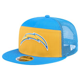 Los Angeles Chargers New Era Outdoor Split Panel 9FIFTY Snapback Hat Gold/Powder Blue | NFL