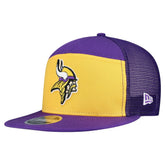 Minnesota Vikings New Era Outdoor Split Panel 9FIFTY Snapback Hat Gold/Purple | NFL