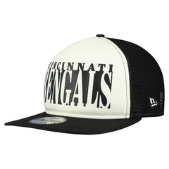 Cincinnati Bengals New Era Throwback Cutout A-Frame 9FIFTY Snapback Hat Cream/Black | NFL