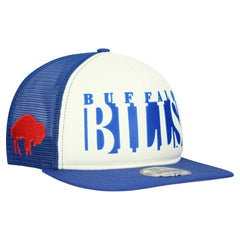 Buffalo Bills New Era Throwback Cutout A-Frame 9FIFTY Snapback Hat Cream/Royal | NFL