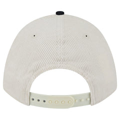 Houston Texans New Era Two-Tone Sided Corduroy 9FORTY A-Frame Adjustable Hat Cream/Navy | NFL
