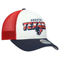 Houston Texans New Era Youth Streak 9FORTY A-Frame Adjustable Hat White/Navy | NFL