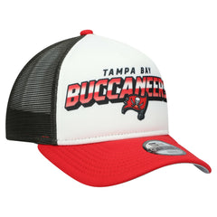 Tampa Bay Buccaneers New Era Youth Streak 9FORTY A-Frame Adjustable Hat White/Red | NFL