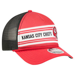 Kansas City Chiefs New Era Linear A-Frame 9FORTY Adjustable Hat Red | NFL