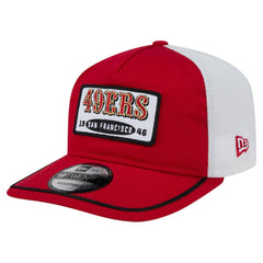 San Francisco 49ers New Era Patch 19TWENTY Adjustable Hat Scarlet/White | NFL